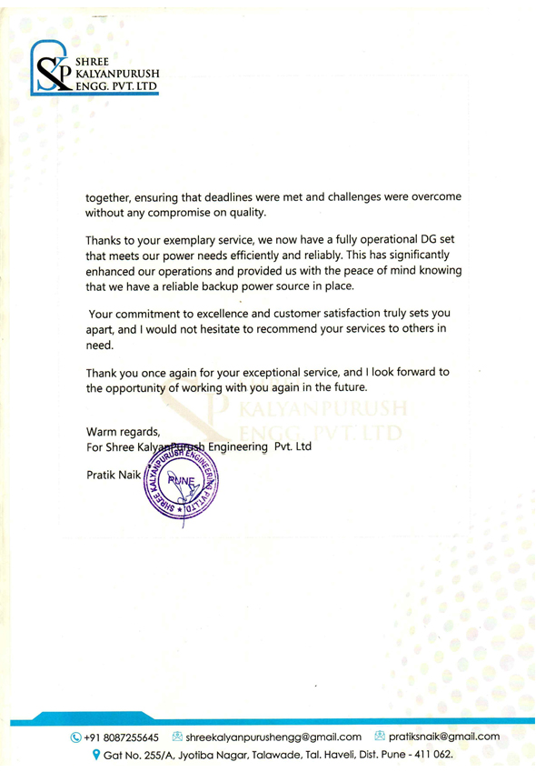 Customer Testimonial